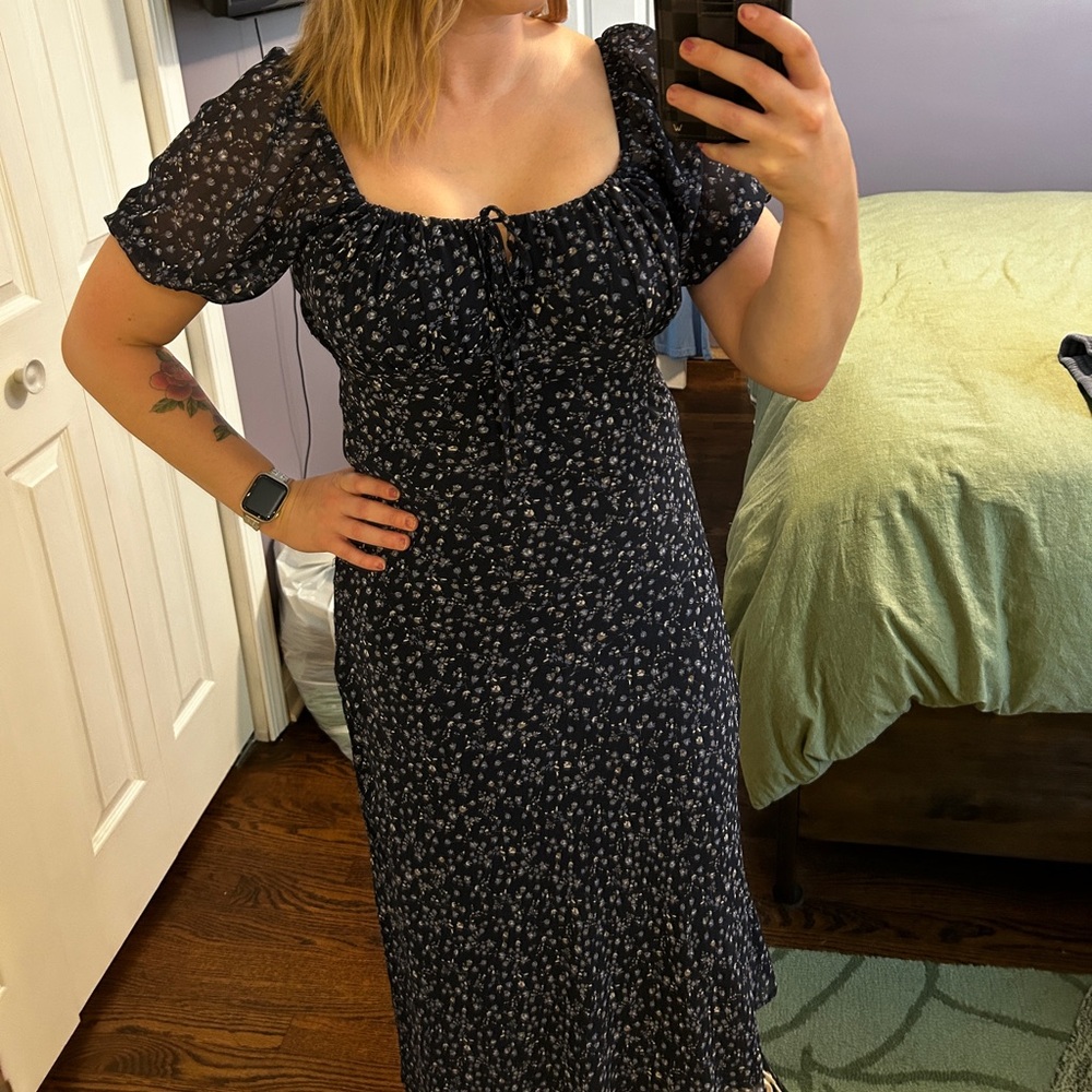 Blue Floral Dress